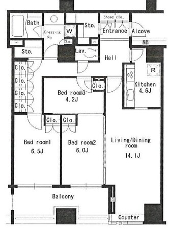 パークアクシス日本橋ステージの物件間取画像